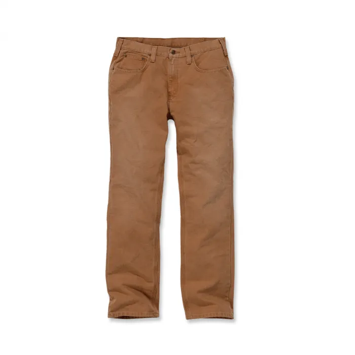 CARHARTT WEATHERED DUCK 5POCKET WERKBROEK CARHARTT BROWN MAAT W38/L32