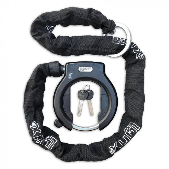 RINGSLOT MET KETTING LAZO ART2 120 CM STAAL ZWART
