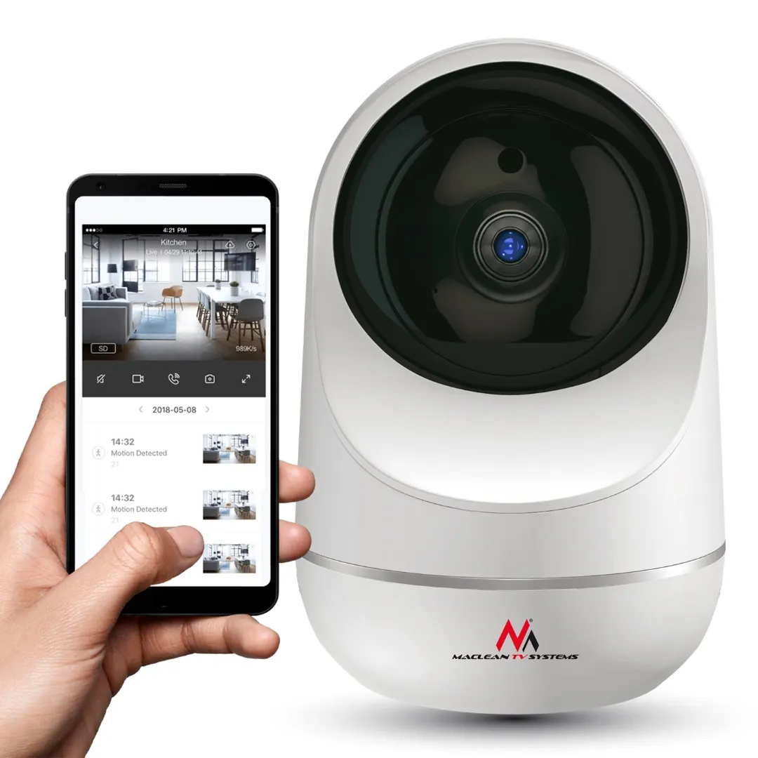 SLIMME WIFI CAMERA  360 GRADEN  ZOOM  BABYFOON  INFRAROOD